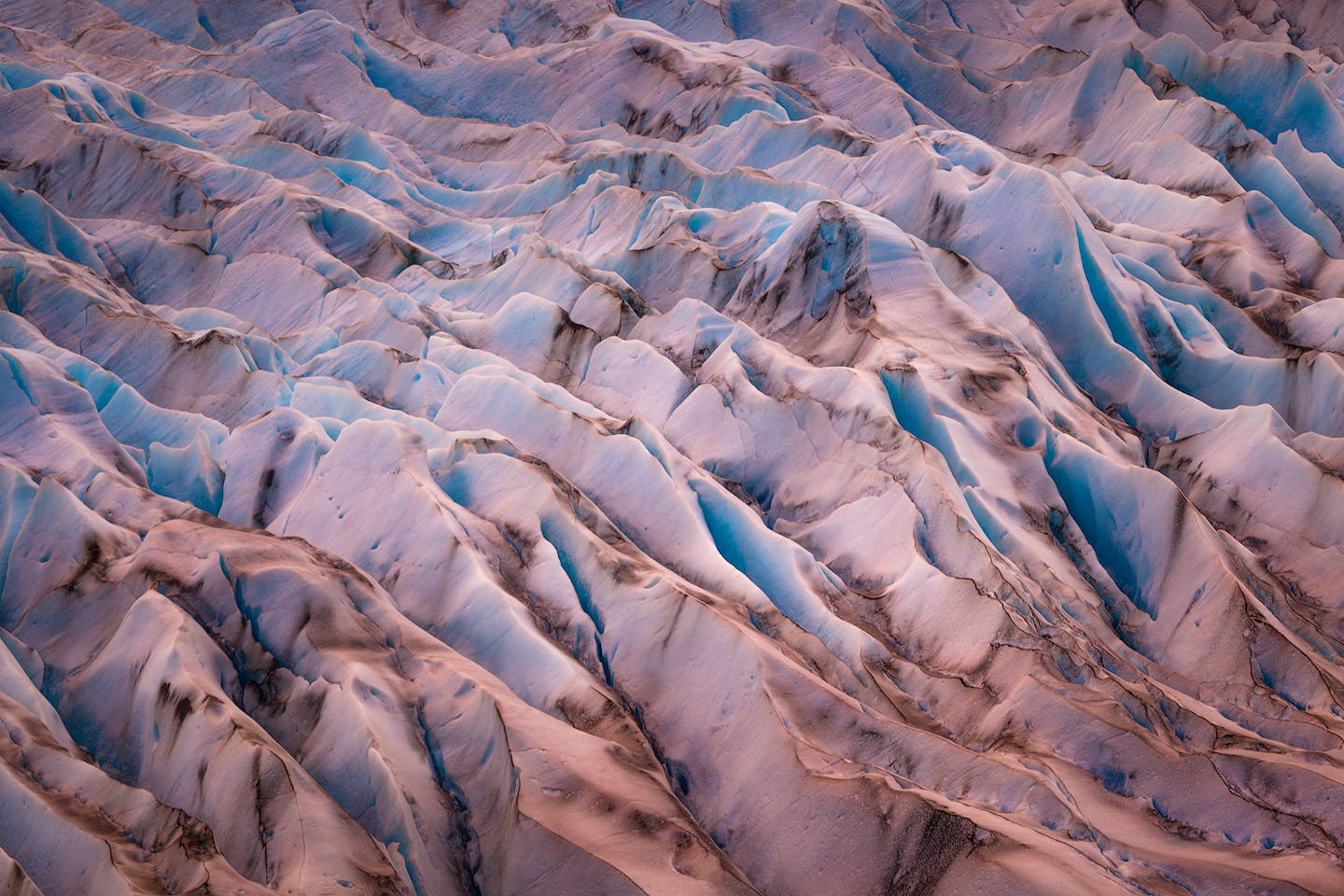 Close-up of the surface of Glaciar Grey