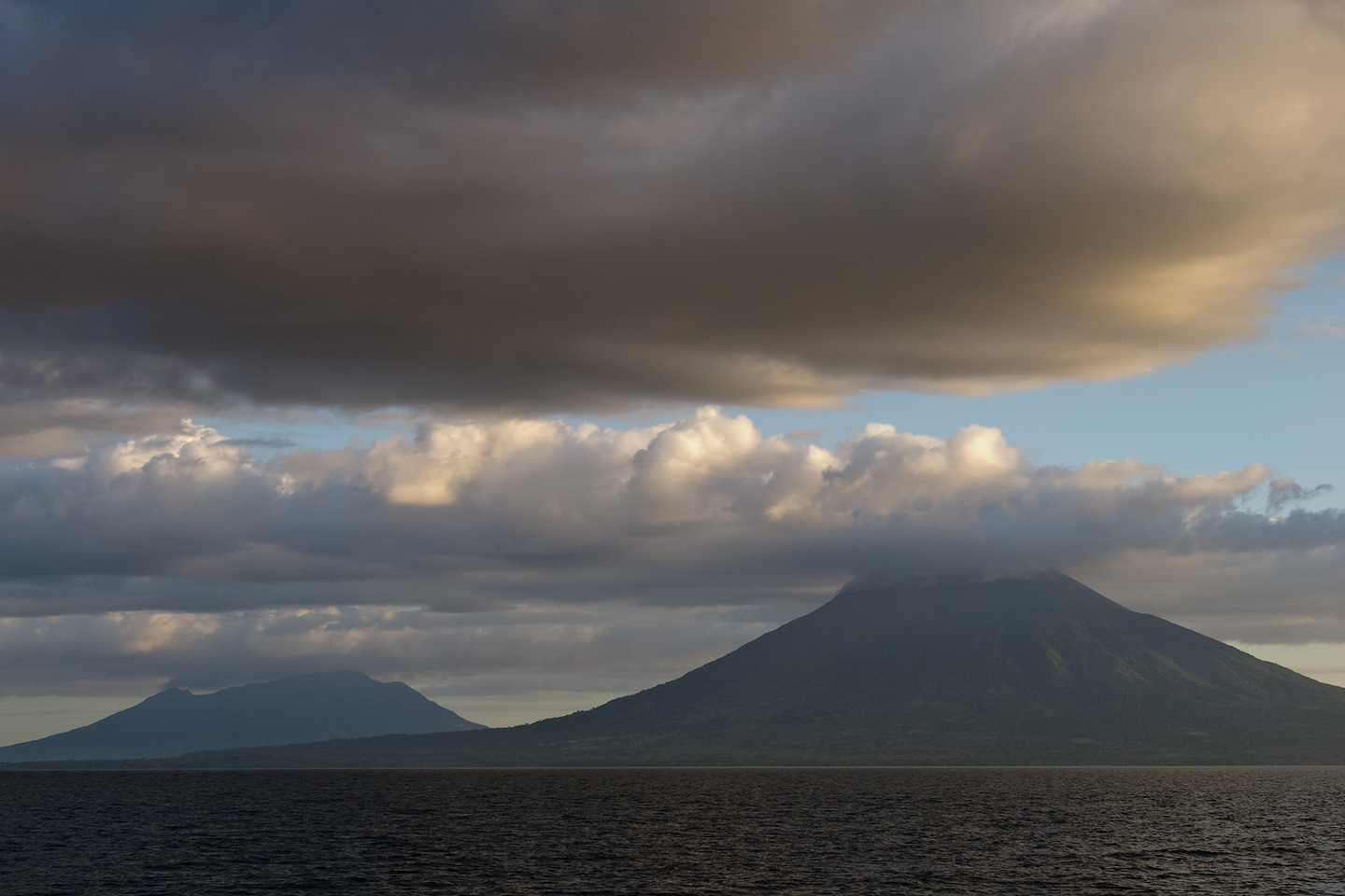 Two volcanoes on Isla de Ometepe